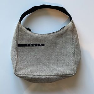 Vintage Prada SS 1999 Canapa Mini Canvas Handbag